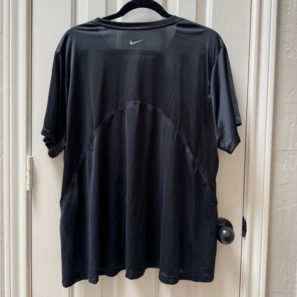 Nike Miler 2X Short-Sleeve Running Top, Black - Picture 3 of 6